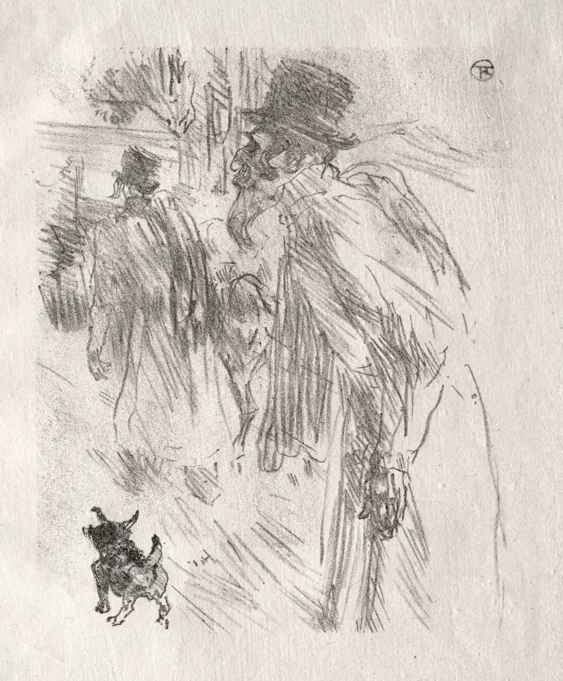 Au pied du Sinaï:  Les Juifs Polonais, Carlsbad av Henri de Toulouse-Lautrec