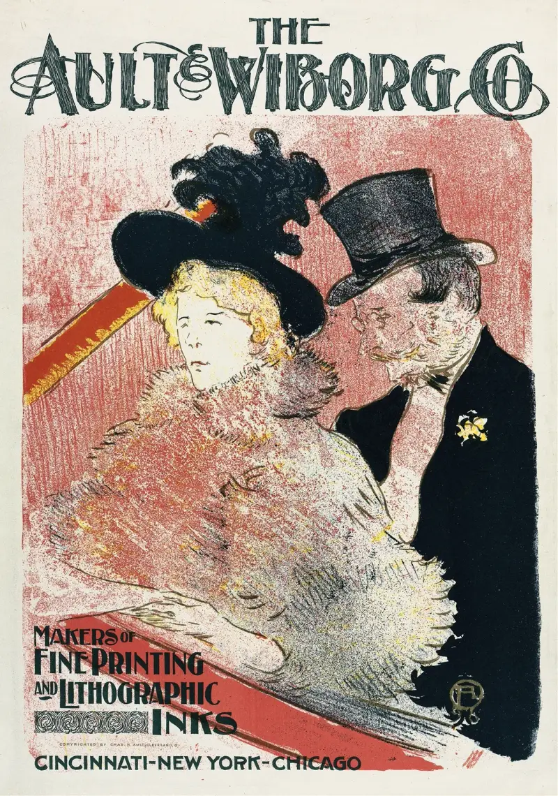Ault and Wiborg, Ad. 105 av Henri de Toulouse-Lautrec