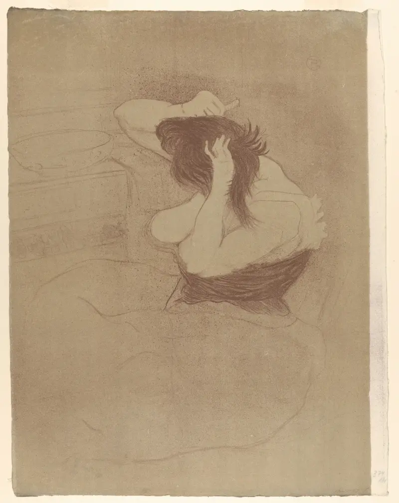 Combing Hair av Henri de Toulouse-Lautrec