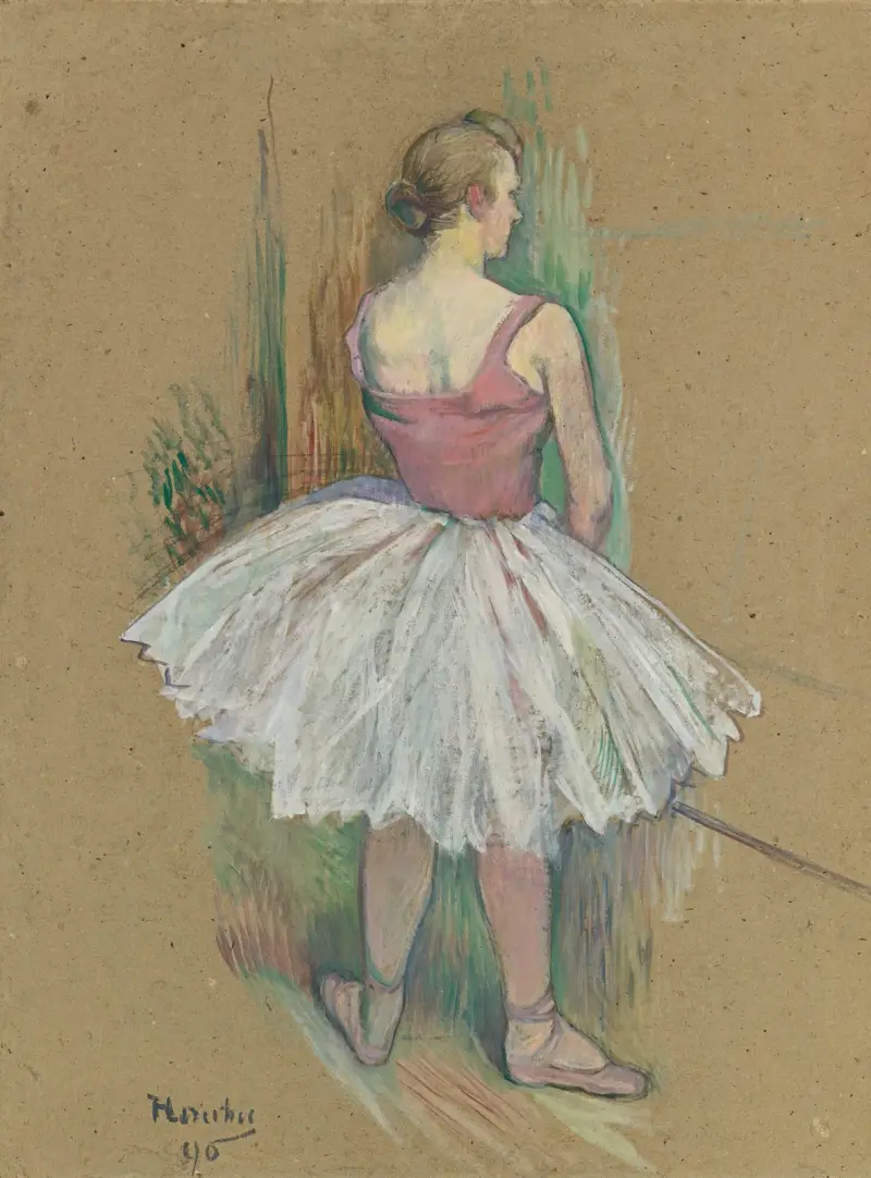 Stehende Tänzerin, von hinten gesehen von Henri de Toulouse-Lautrec