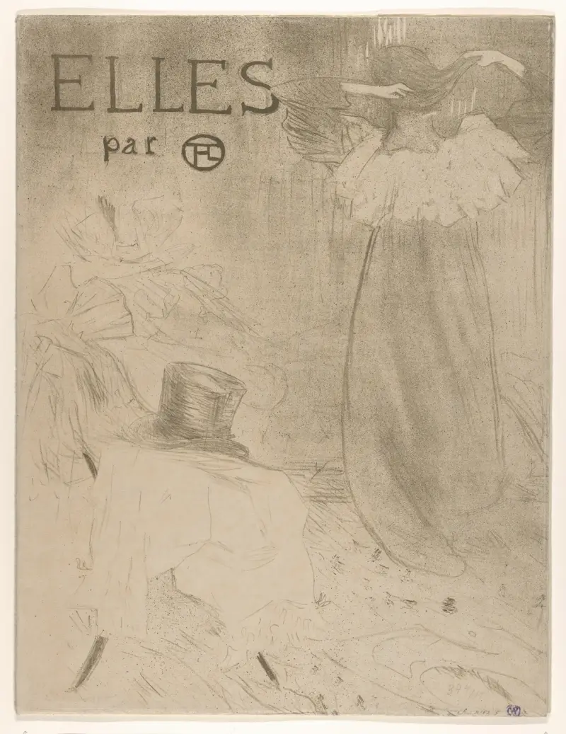 Elles (Portfoliodeckel), 1896 – Nr. 2 von Henri de Toulouse-Lautrec