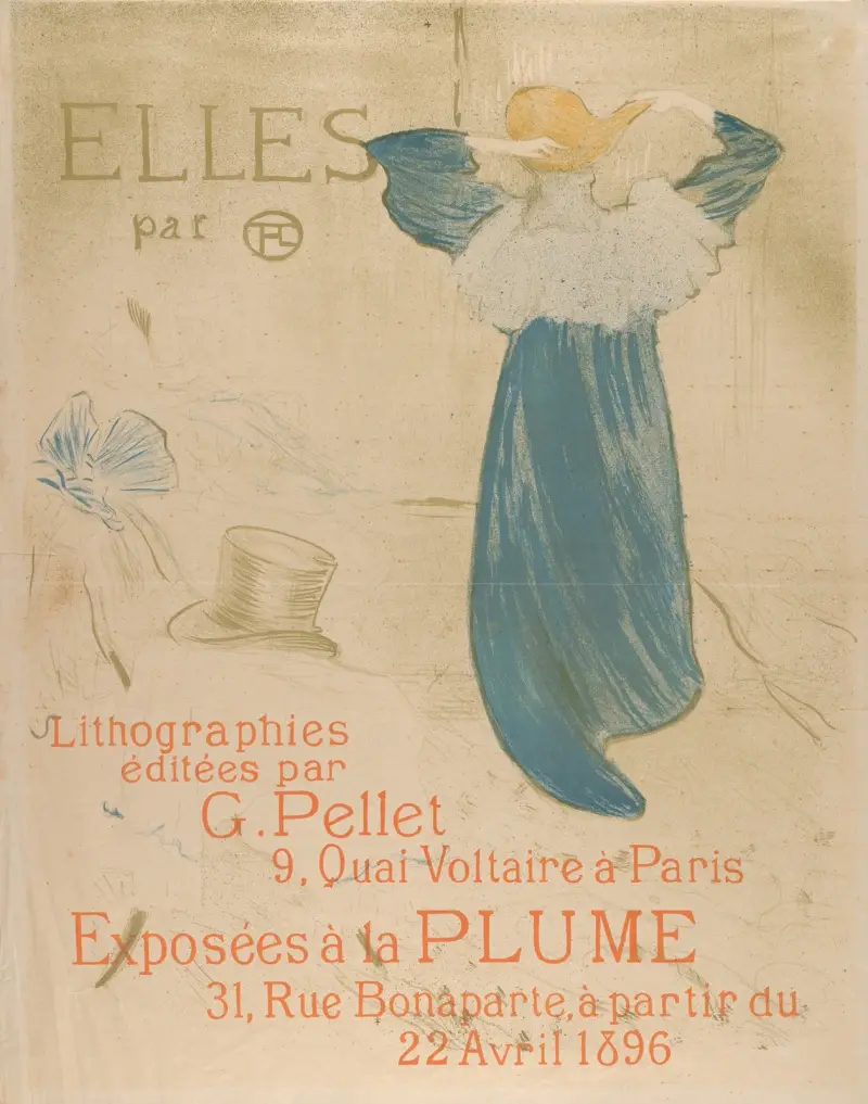Elles (Plakat für die Ausstellung bei La Plume 1896), 1896 – Nr. 3 von Henri de Toulouse-Lautrec