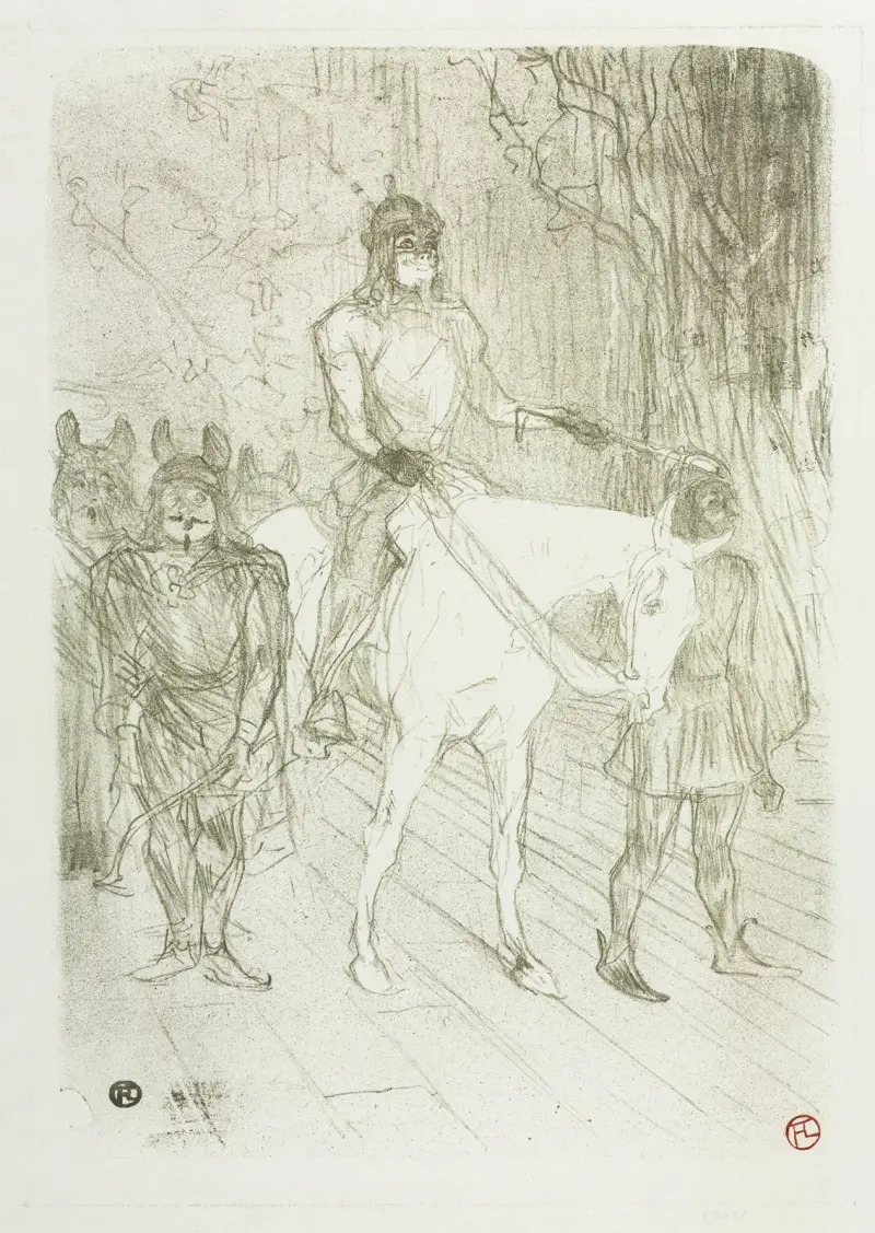Entrée de Brasseur, dans Chilpéric av Henri de Toulouse-Lautrec