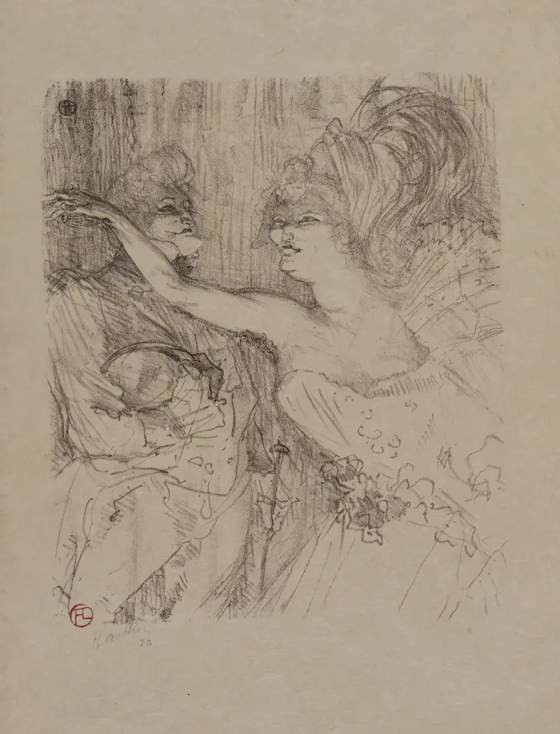 Guy and Mealy, in ‘Paris qui Marche’ av Henri de Toulouse-Lautrec