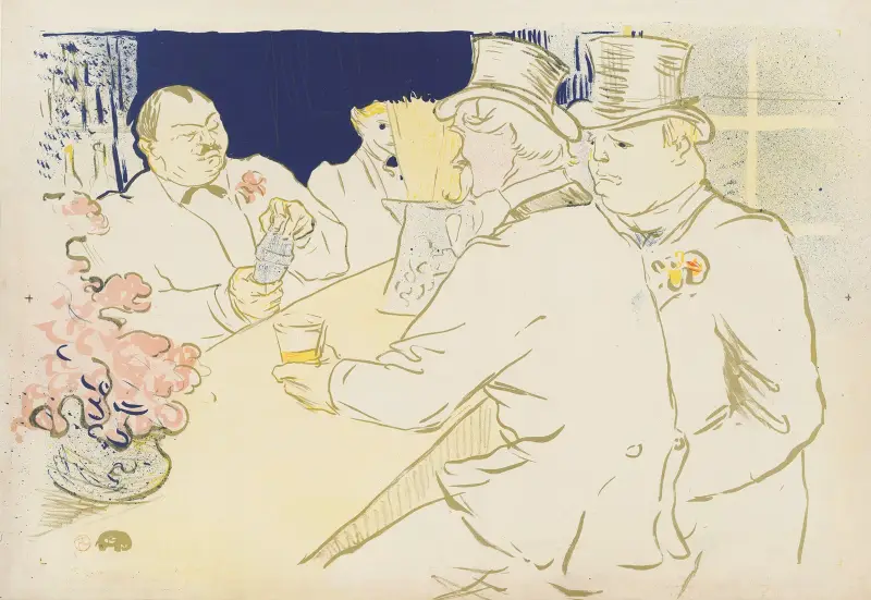 Irish and American Bar – The Chap Book, 1895 – nr 1 av Henri de Toulouse-Lautrec