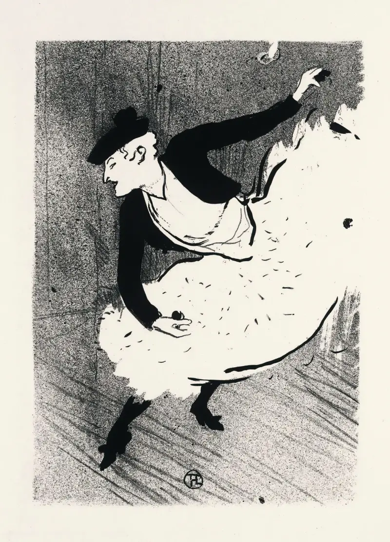 LE CAFE CONCERT av Henri de Toulouse-Lautrec