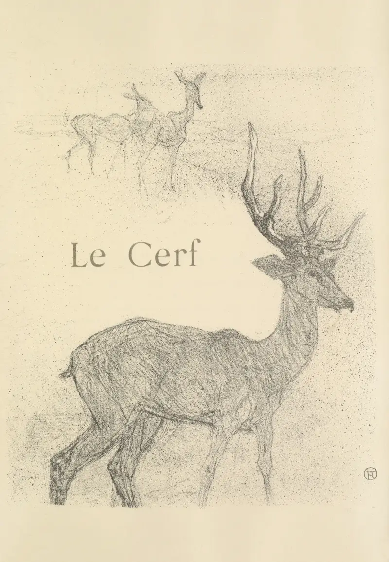 Der Hirsch von Henri de Toulouse-Lautrec