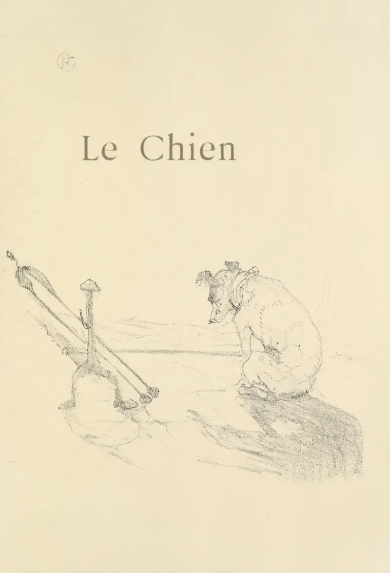 Der Hund von Henri de Toulouse-Lautrec