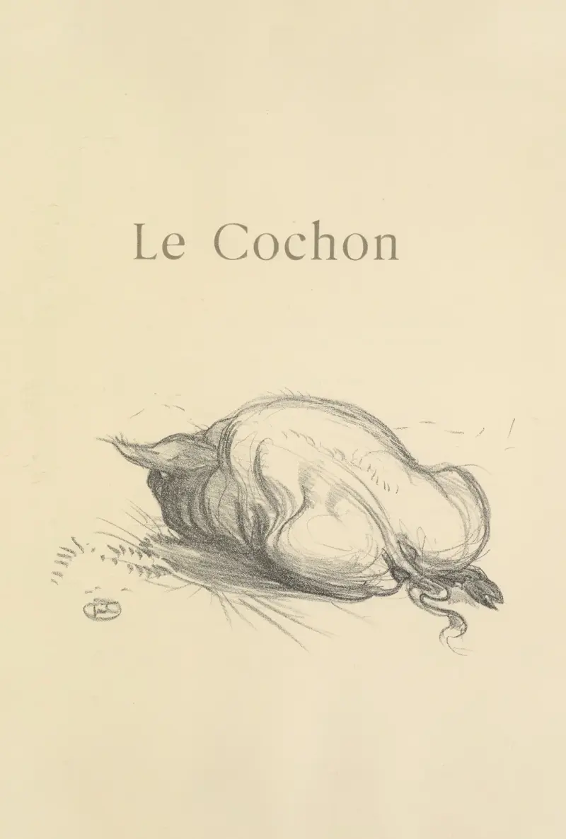 Das Schwein von Henri de Toulouse-Lautrec