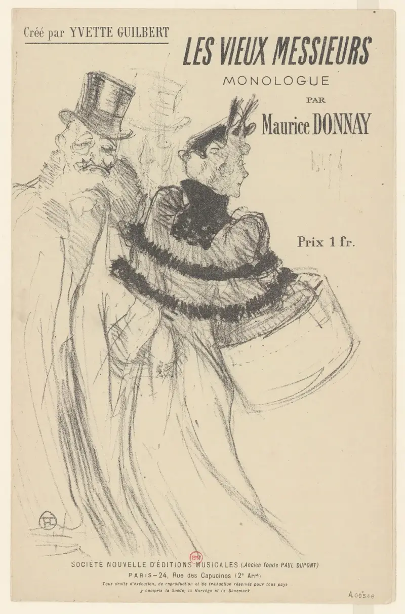 Les Vieux Messieurs av Henri de Toulouse-Lautrec