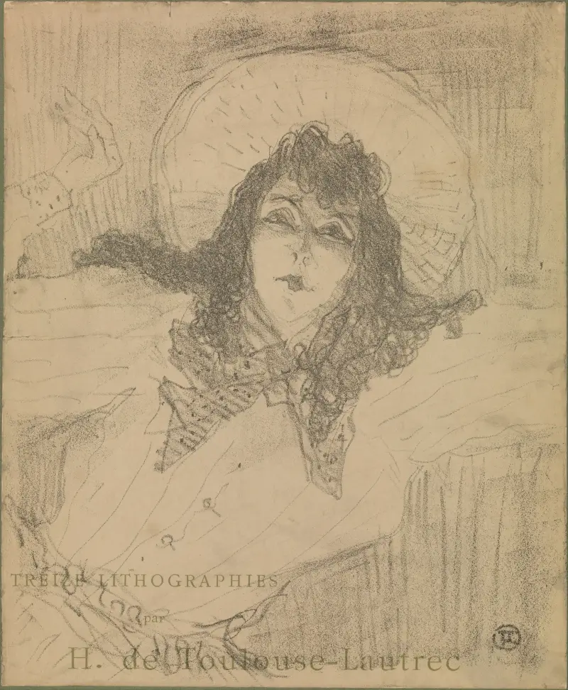 May Belfort, Title page for ‘Treize Lithographies’ av Henri de Toulouse-Lautrec