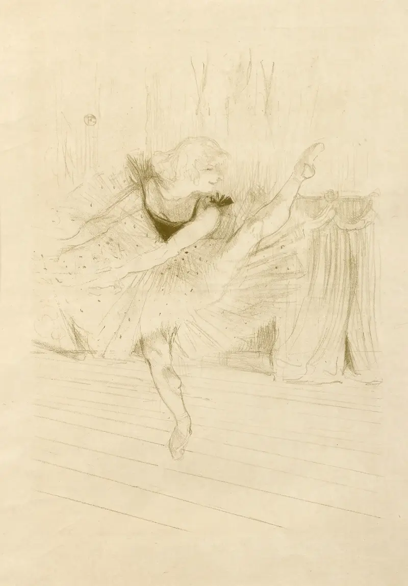 Miss Ida Heath, engelsk dansös av Henri de Toulouse-Lautrec