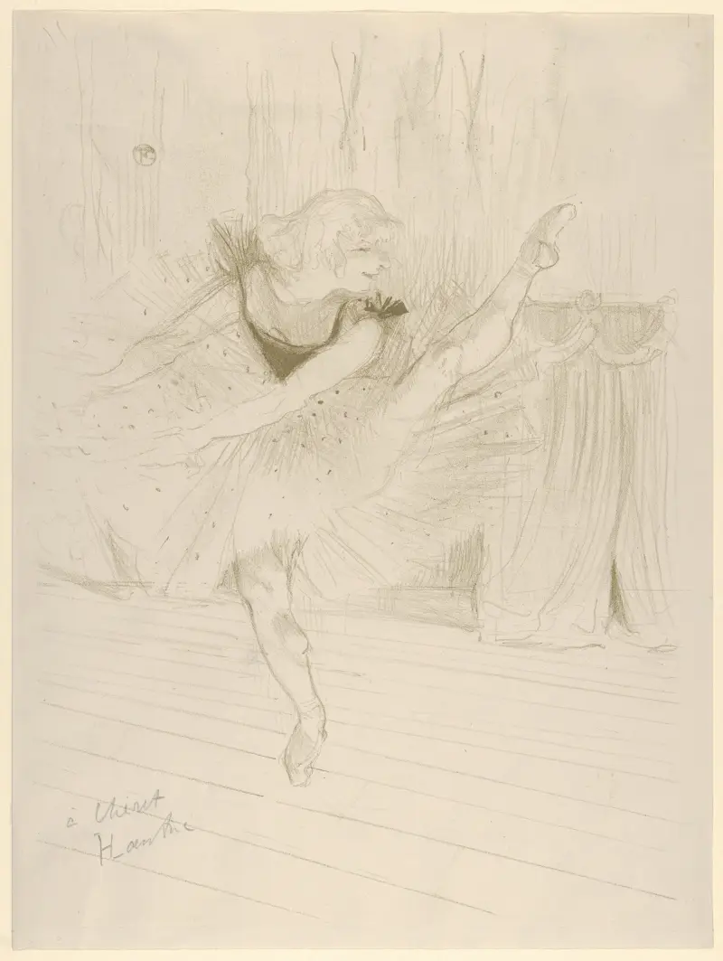 Miss Ida Heath, English Dancer, 1894 – nr 2 av Henri de Toulouse-Lautrec