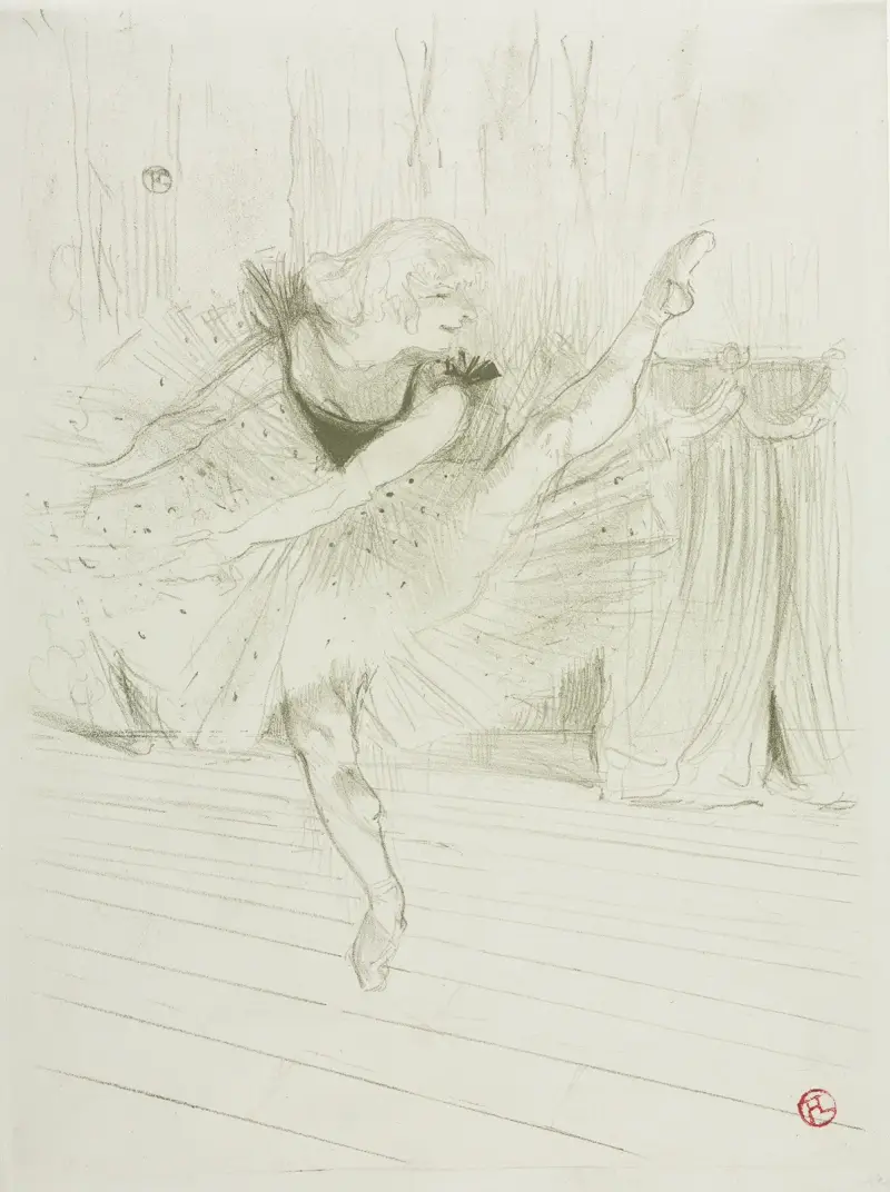 Miss Ida Heath, English Dancer, 1894 – nr 1 av Henri de Toulouse-Lautrec