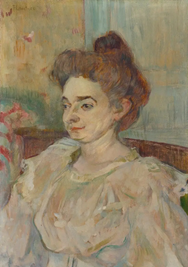 Portrait De Béatrice Tapié De Céleyran av Henri de Toulouse-Lautrec