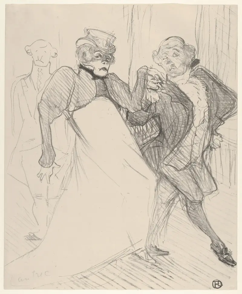 Réjane and Galipaux, in Madame Sans-Géne av Henri de Toulouse-Lautrec