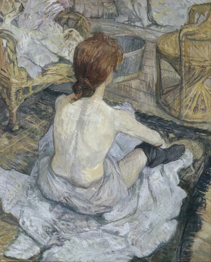 Rousse, dit aussi La Toilette av Henri de Toulouse-Lautrec