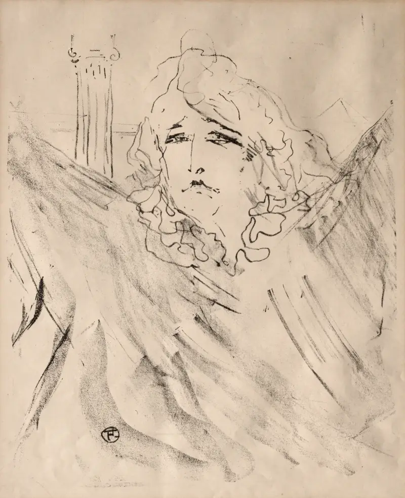 Sarah Bernhardt von Henri de Toulouse-Lautrec