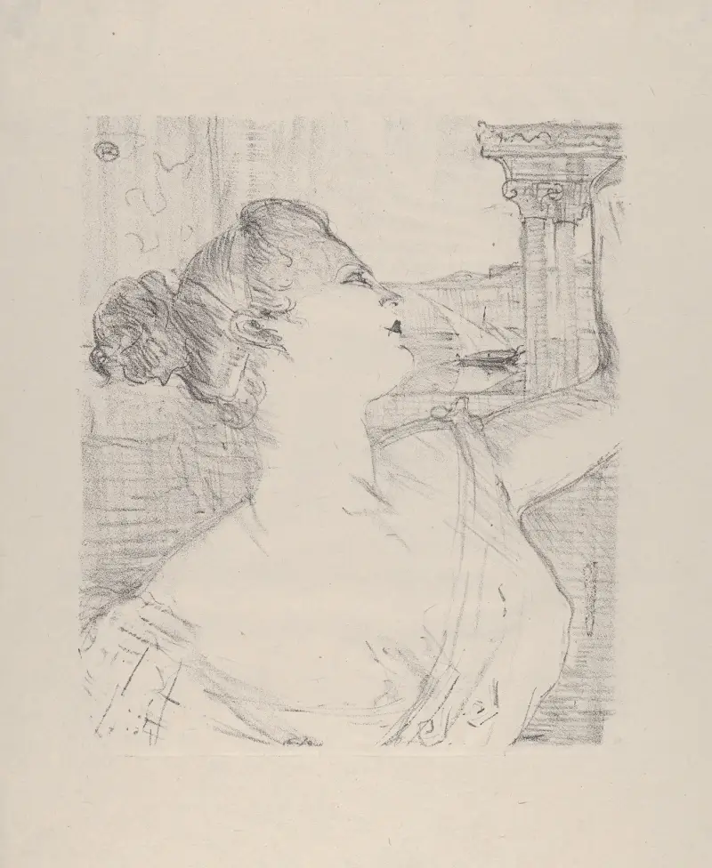 Sybil Sanderson av Henri de Toulouse-Lautrec