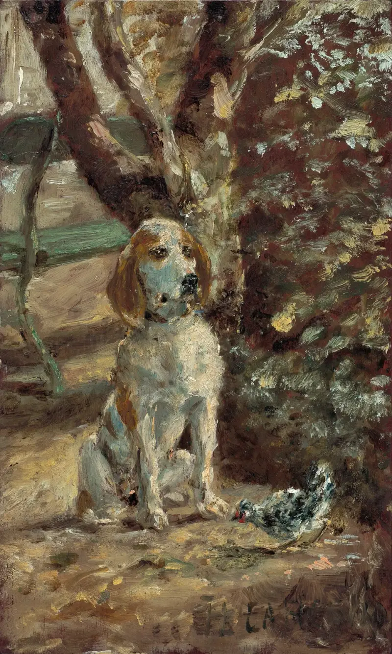 The Artist’s Dog Flèche av Henri de Toulouse-Lautrec