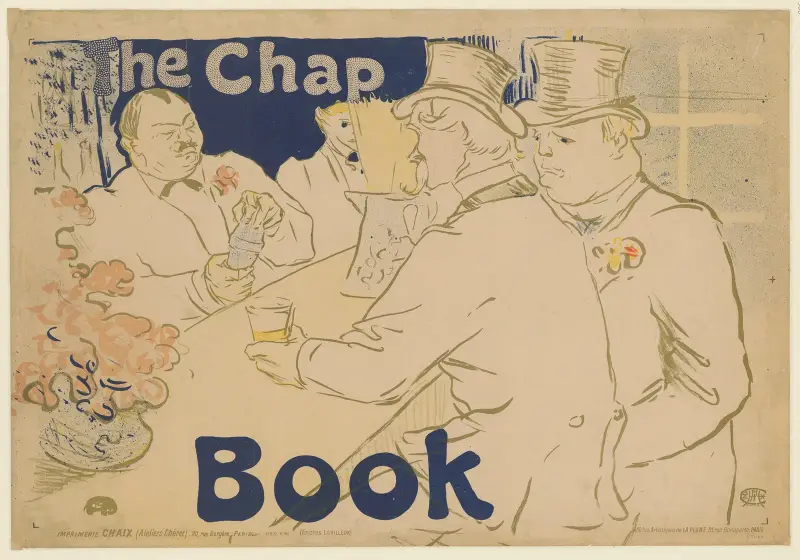 The Chap Book av Henri de Toulouse-Lautrec