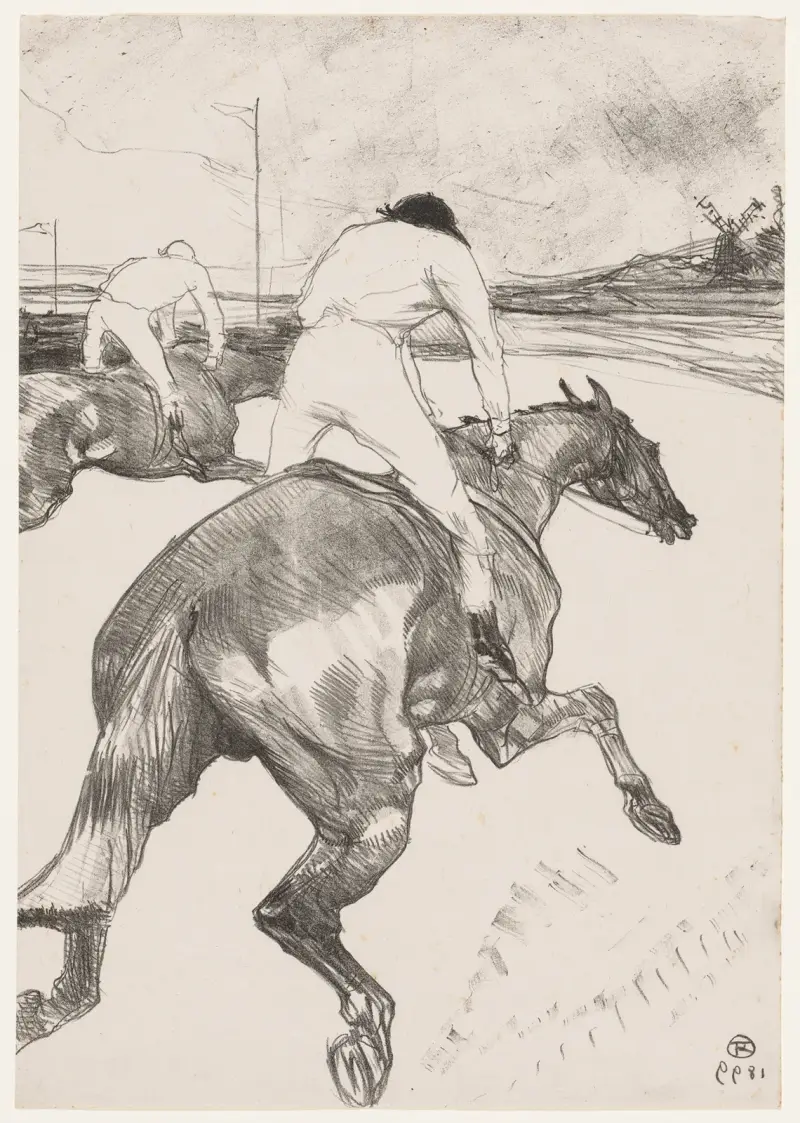 The Jockey, 1899 – nr 2 av Henri de Toulouse-Lautrec