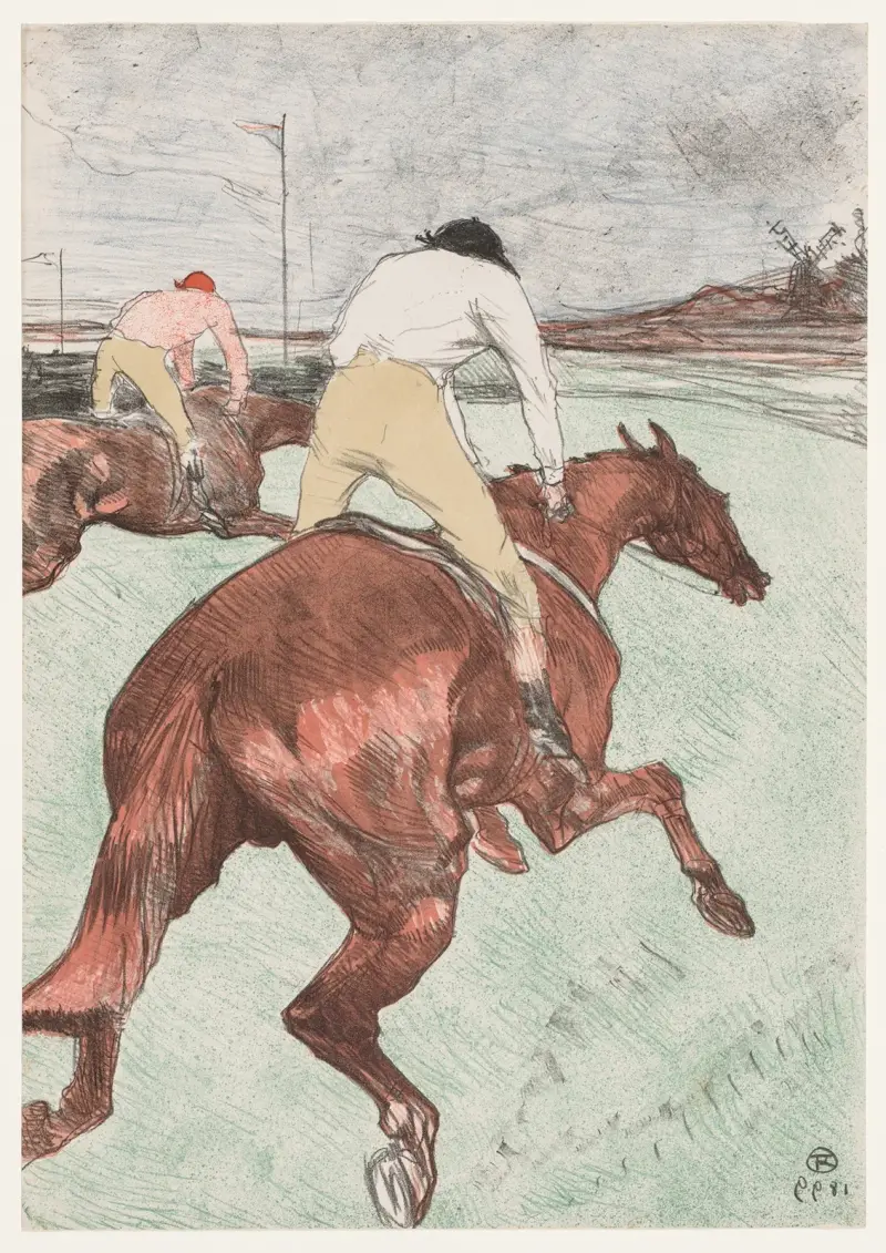 The Jockey, 1899 – nr 1 av Henri de Toulouse-Lautrec