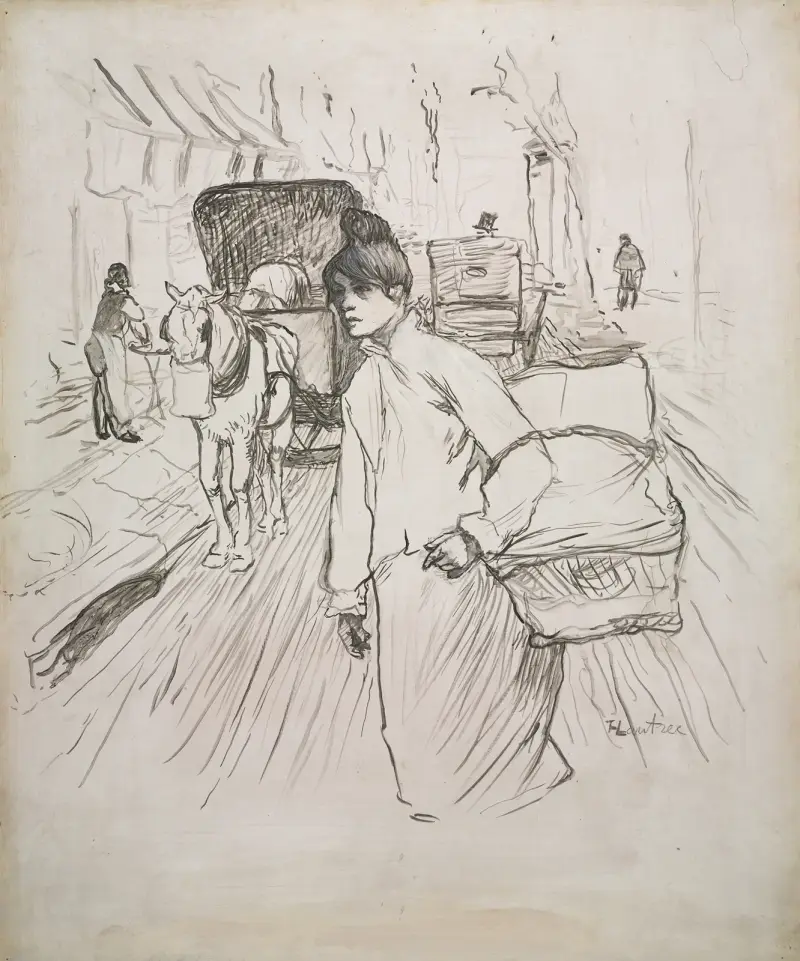 The Laundress av Henri de Toulouse-Lautrec