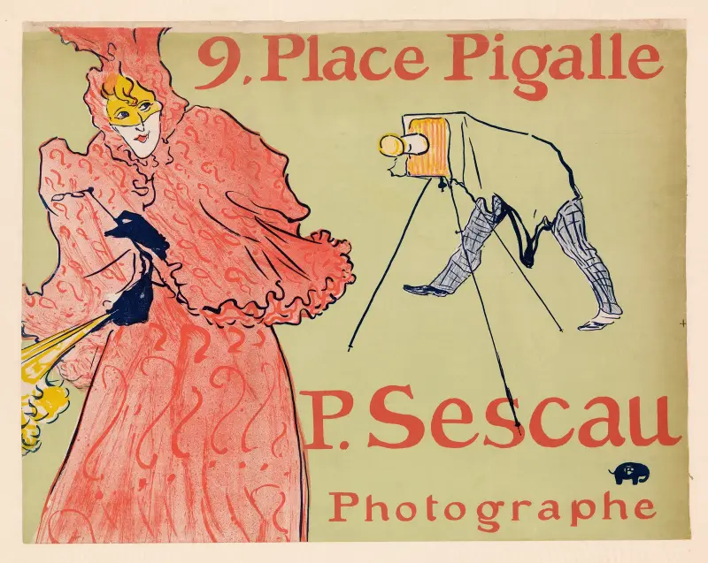 The Photographer Sescau (Le Photographe Sescau) av Henri de Toulouse-Lautrec