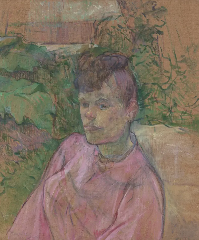 Woman in the Garden of Monsieur Forest av Henri de Toulouse-Lautrec
