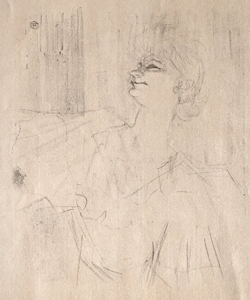 Yvette Guilbert: à Ménilmontant, de Bruant von Henri de Toulouse-Lautrec