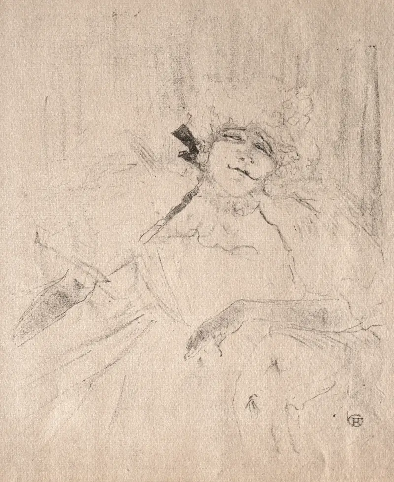 Yvette Guilbert: Chanson Ancienne av Henri de Toulouse-Lautrec