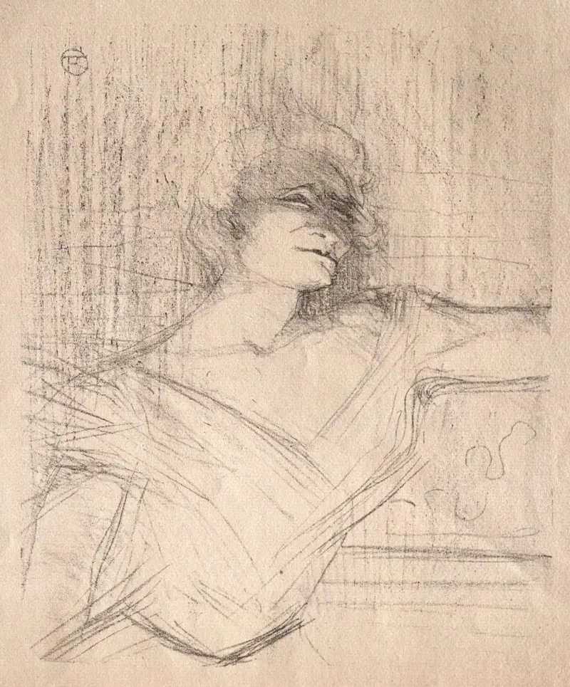 Yvette Guilbert: Dans la glu av Henri de Toulouse-Lautrec