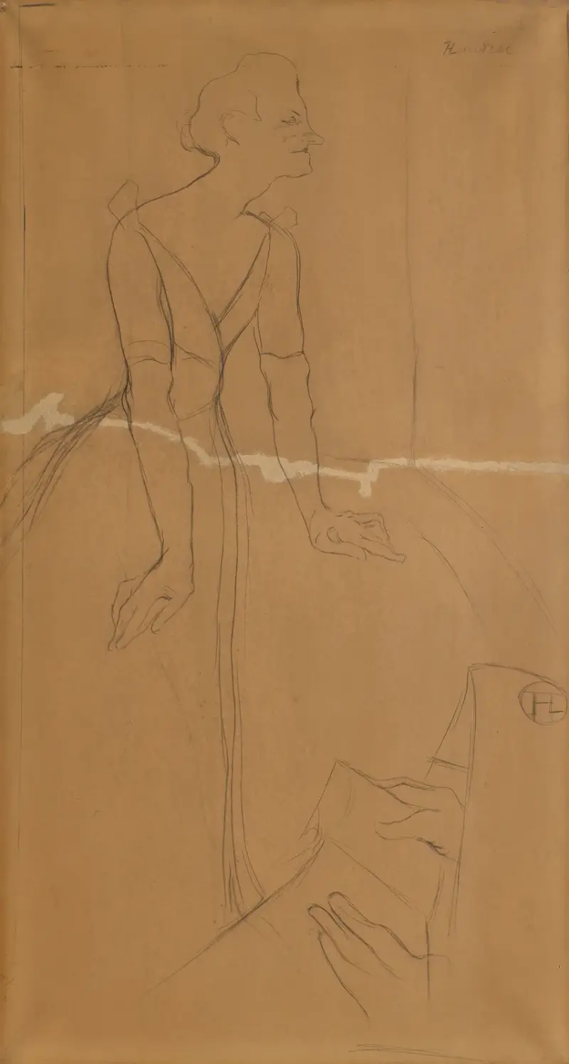 Yvette Guilbert, 1894 von Henri de Toulouse-Lautrec