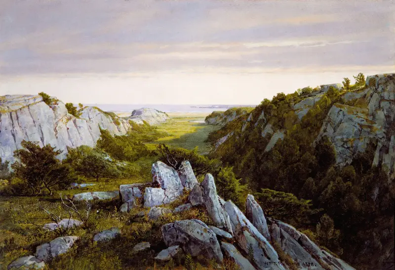 From Paradise to Purgatory, Newport av William Trost Richards