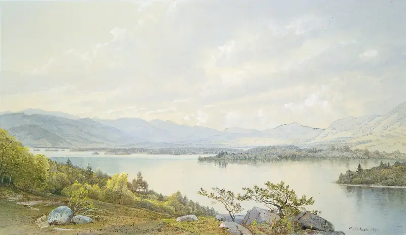 Lake Squam and the Sandwich Mountains av William Trost Richards
