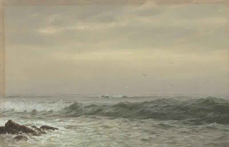Skály a vlny, William Trost Richards