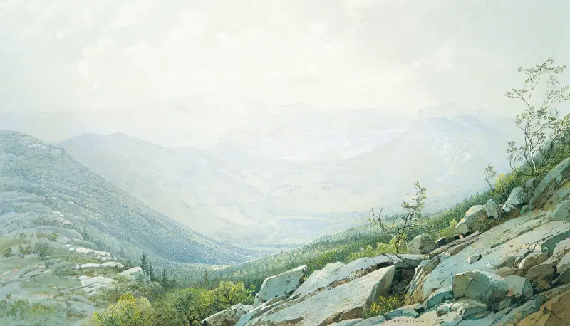 The Mount Washington Range, from Mount Kearsarge av William Trost Richards