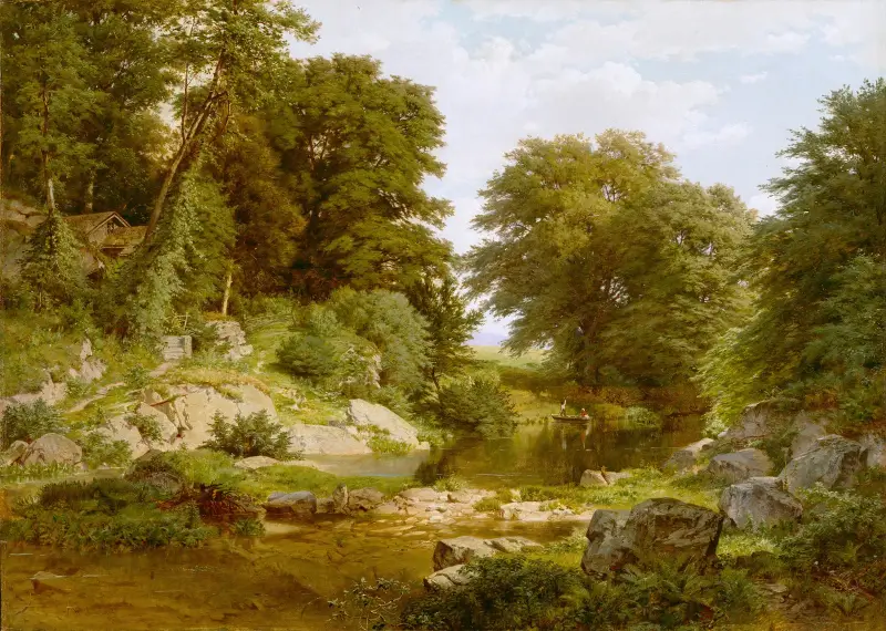 Waldbach von William Trost Richards