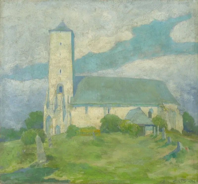Church in Svinica av Ľudovít Čordák