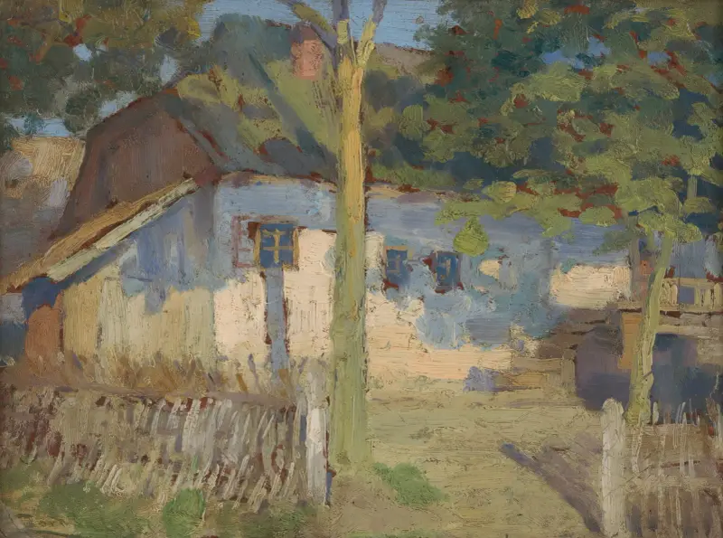 Framför huset av Ľudovít Čordák