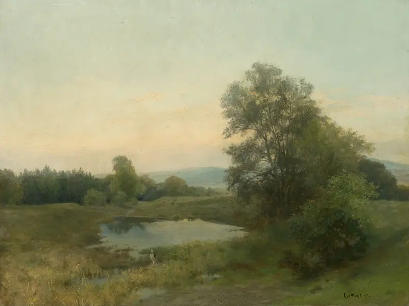 Landschaft mit Sumpf von Ľudovít Čordák