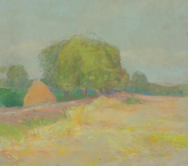 Landscape with bushy trees av Ľudovít Čordák