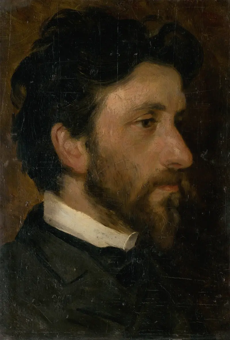 Head Study of a Man av Ľudovít Pitthordt