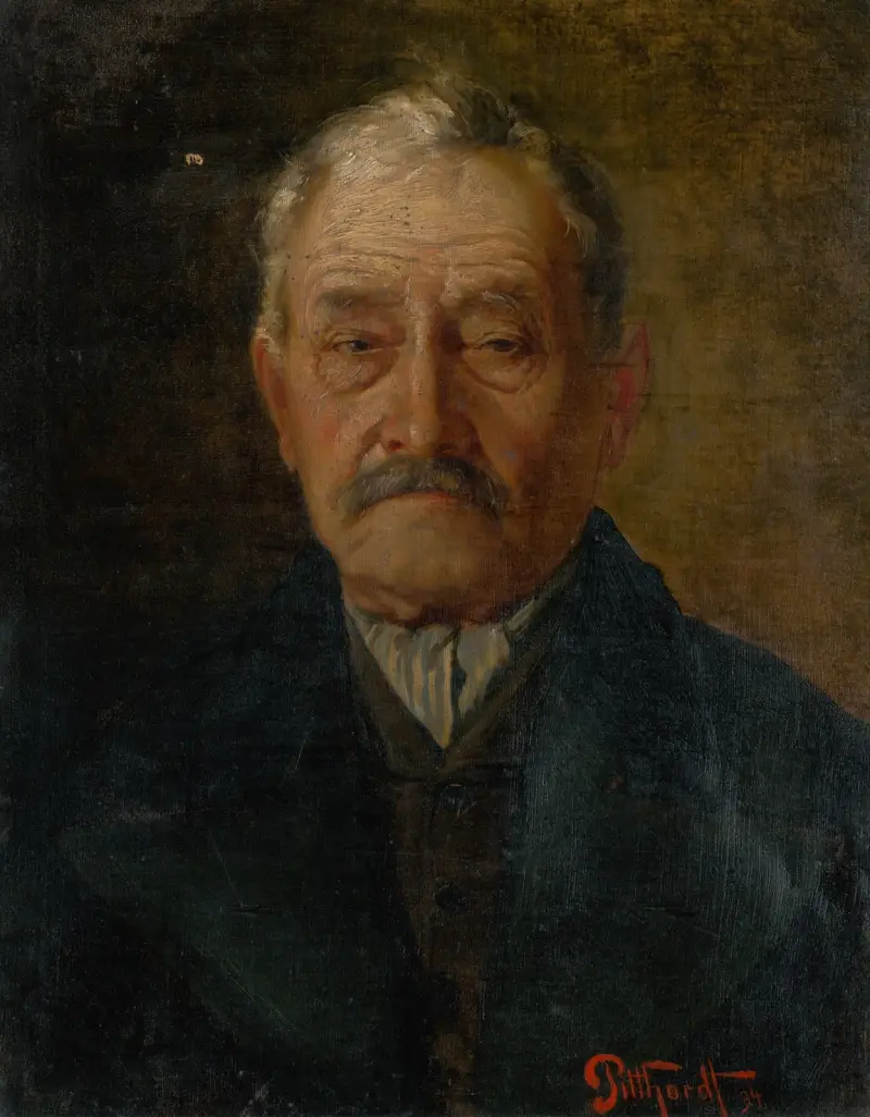 Portrait of an Old Man av Ľudovít Pitthordt
