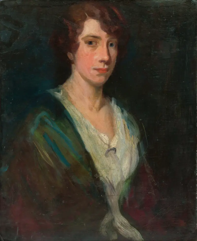 Portrait of the artist’s daughter I av Ľudovít Pitthordt