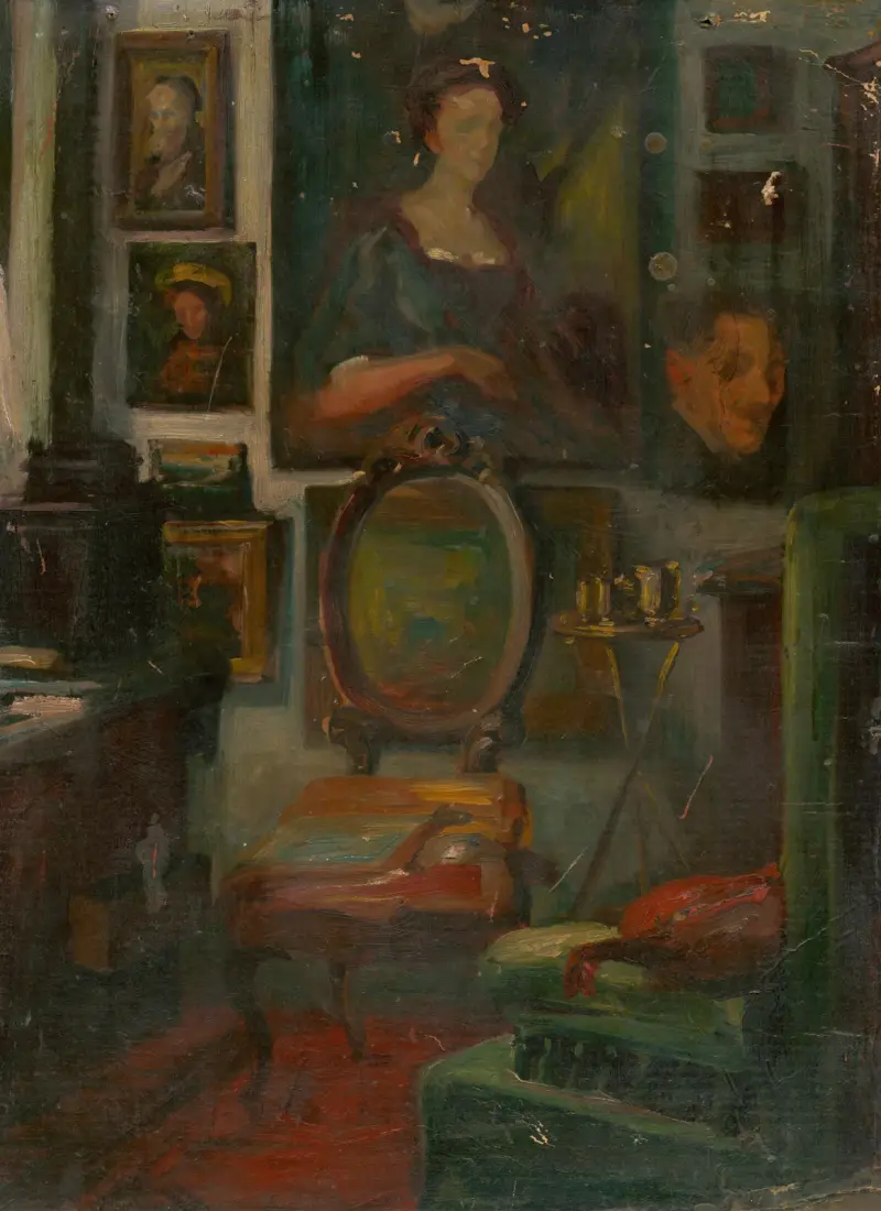 The Artist’s Atelier av Ľudovít Pitthordt