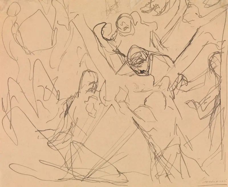 Studie k 'Smutku', Umberto Boccioni