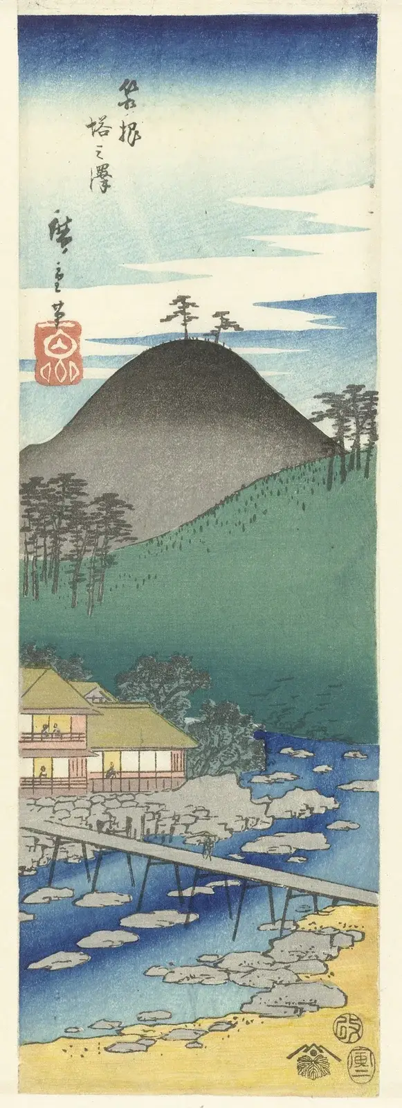 Hakone Tonosawa von Utagawa Hiroshige