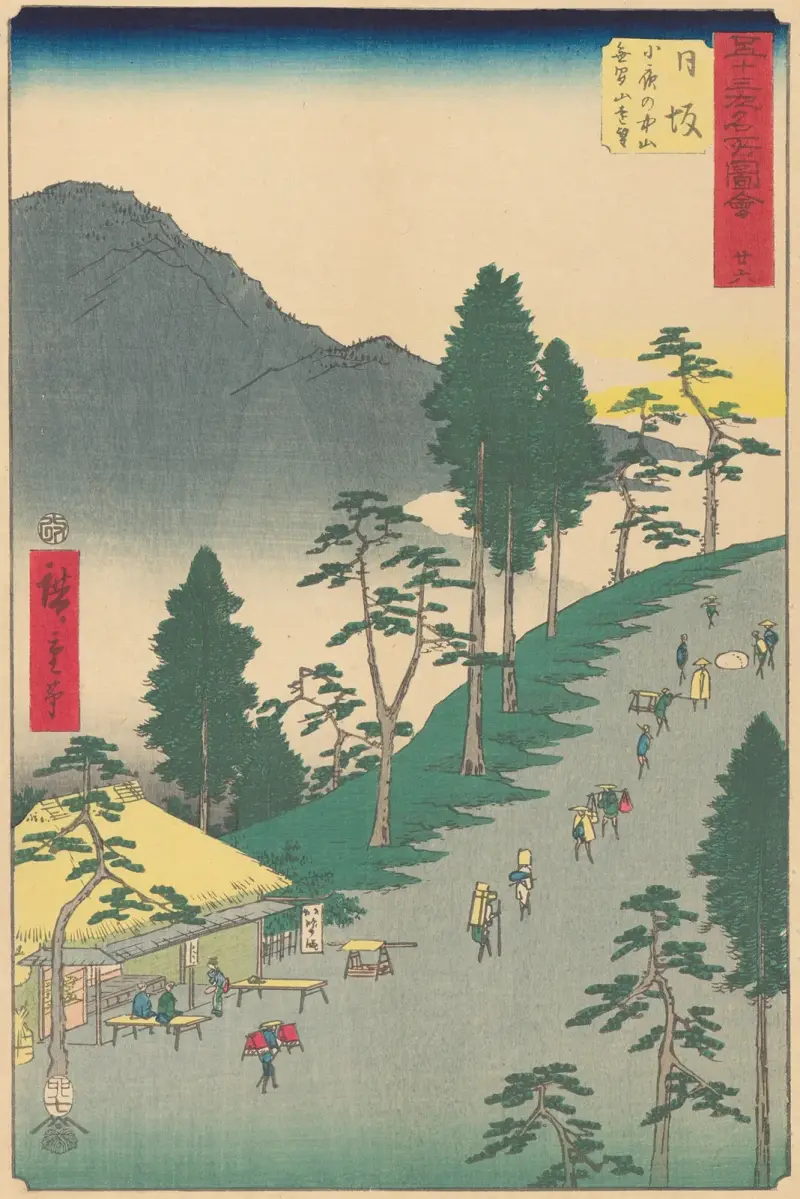 Nissaka, 1855 von Utagawa Hiroshige